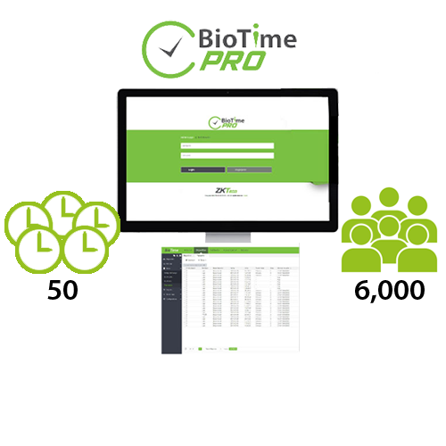        Software / Licencia para BioTimePRO Premium permanente 50R/6000 U ZKTeco (BTP_PRE_P)